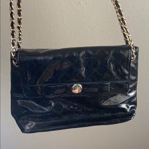 Black patent Hello Kitty handbag